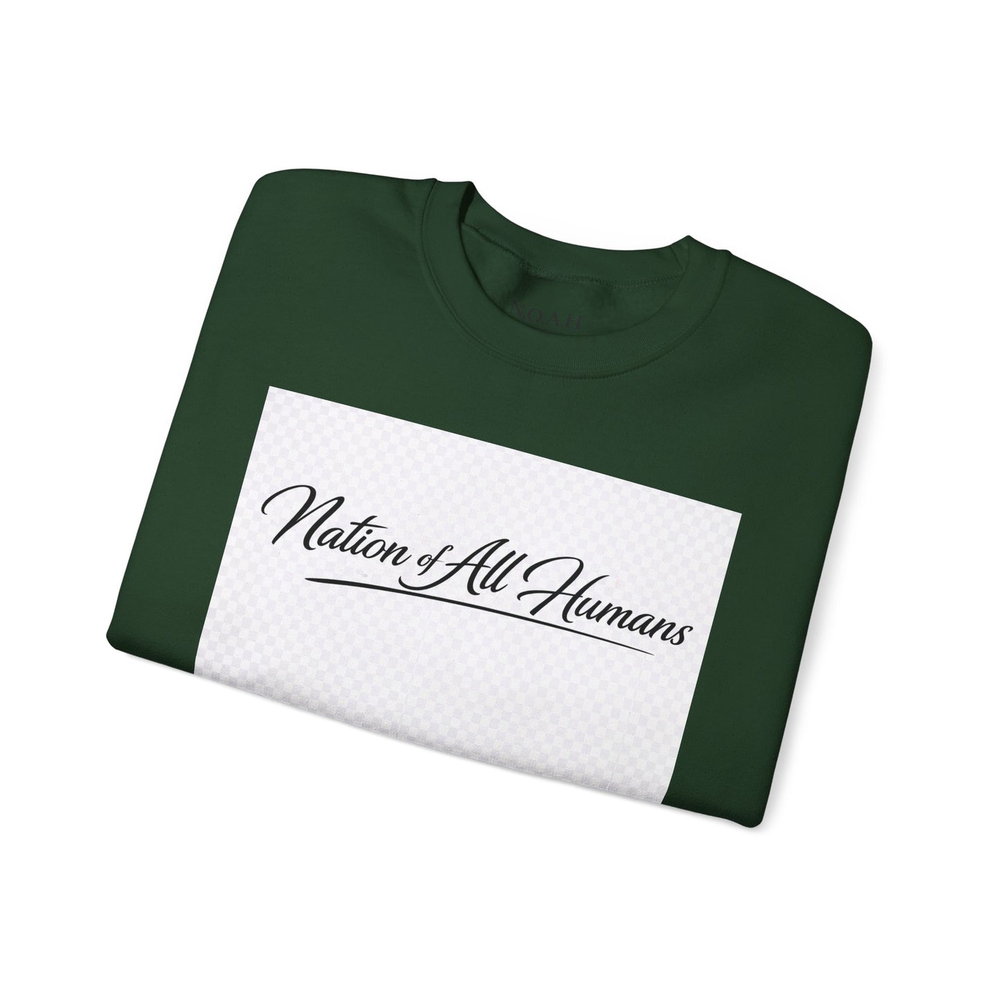 Nation of All Humans™ Crewneck Sweatshirt – N.O.A.H™ Unity Graphic Pullover