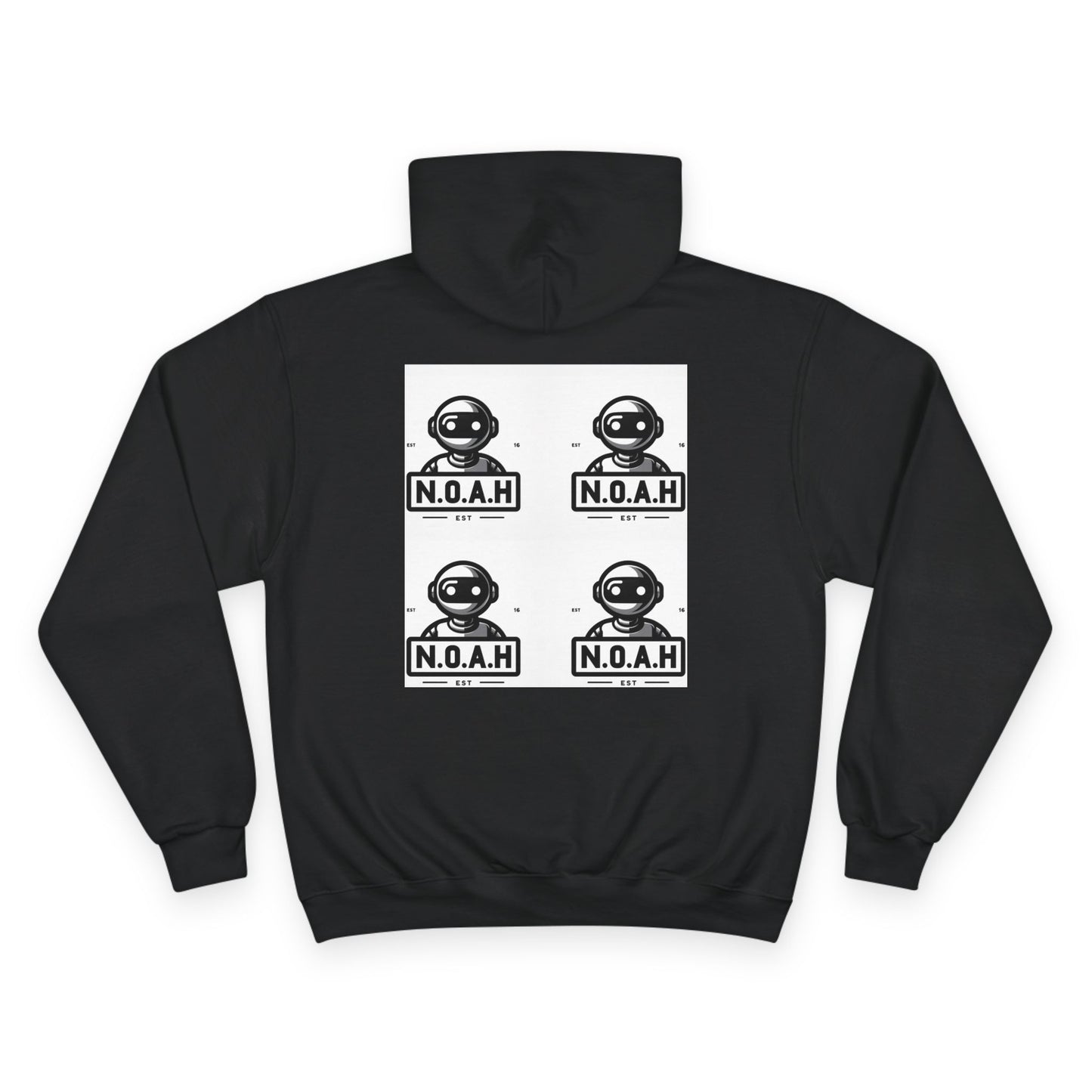 N.O.A.H™ Robot Head Hoodie — Vintage Space Logo Champion Pullover