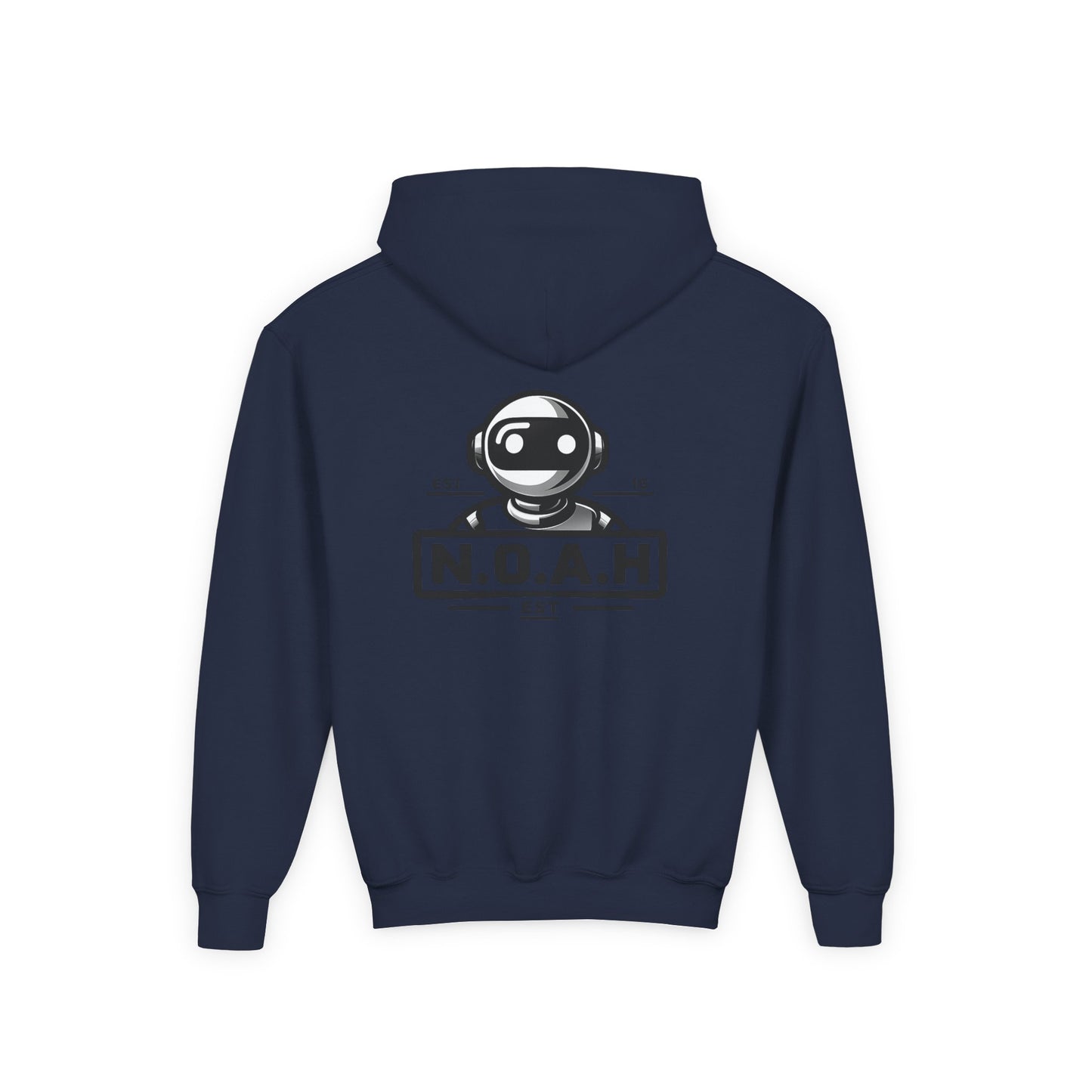 Youth Hoodie - Nation of All Humans™ (N.O.A.H™)" Graphic Astronaut Logo Hoodie